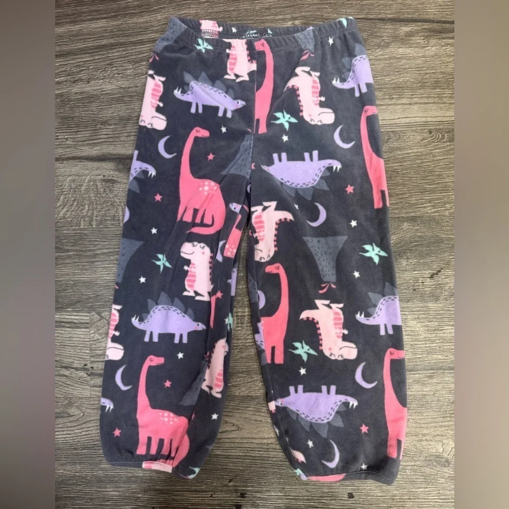 Carter's Pink and Gray Dinosaur Pajama Set